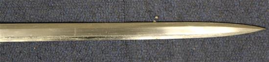 A  Luftwaffe officer's sword, overall 38.5in.